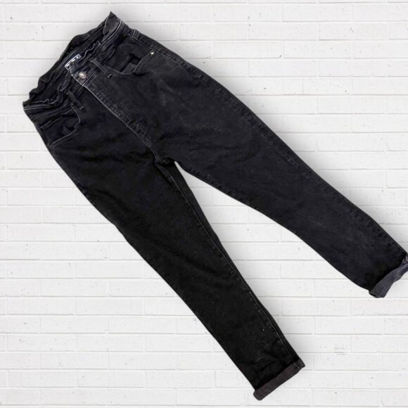 ABERCROMBIE & FITCH Black Ultra High Rise Super Skinny Ankle Jeans Size 26 / 2 - Picture 2 of 8